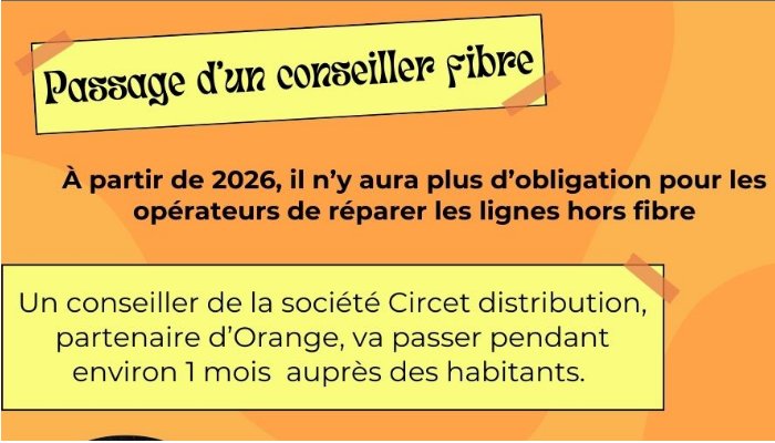 Passage d’un conseiller fibre